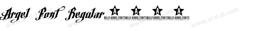 Argel Font Regular字体转换